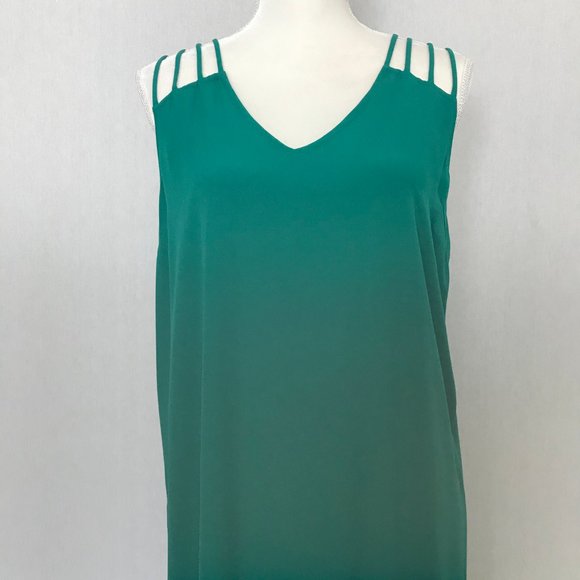 S Twelve Women's Emerald Green V Neck Maxi Dress S - Picture 3 of 8